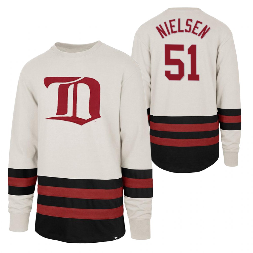 Frans Nielsen Detroit Red Wings Center Ice Crew White Retro Cotton Jersey