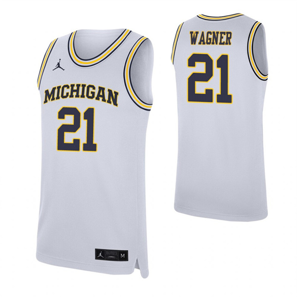 Franz Wagner Jersey White Michigan Wolverines Replica