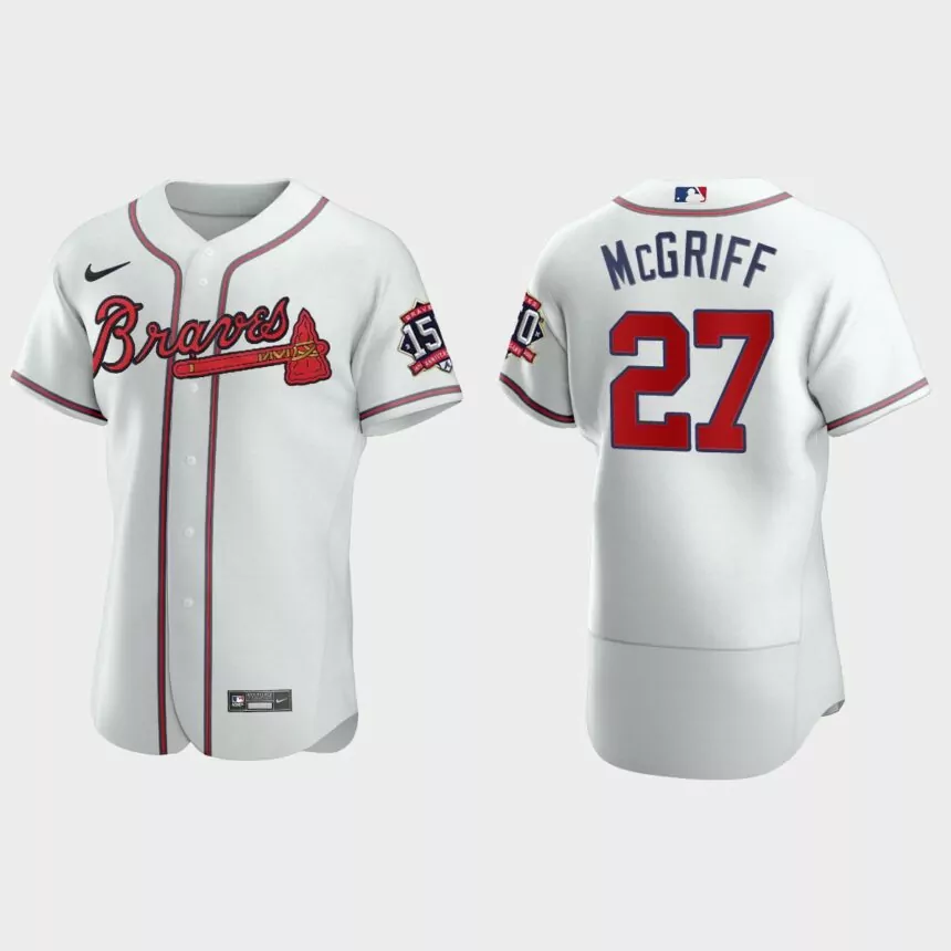 Fred McGriff Atlanta Braves 150th Anniversary World Series Jersey – White