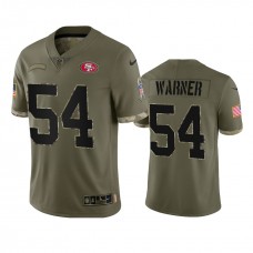 Fred Warner San Francisco 49ers Nike Olive 2022 Salute To Service Limited Jersey