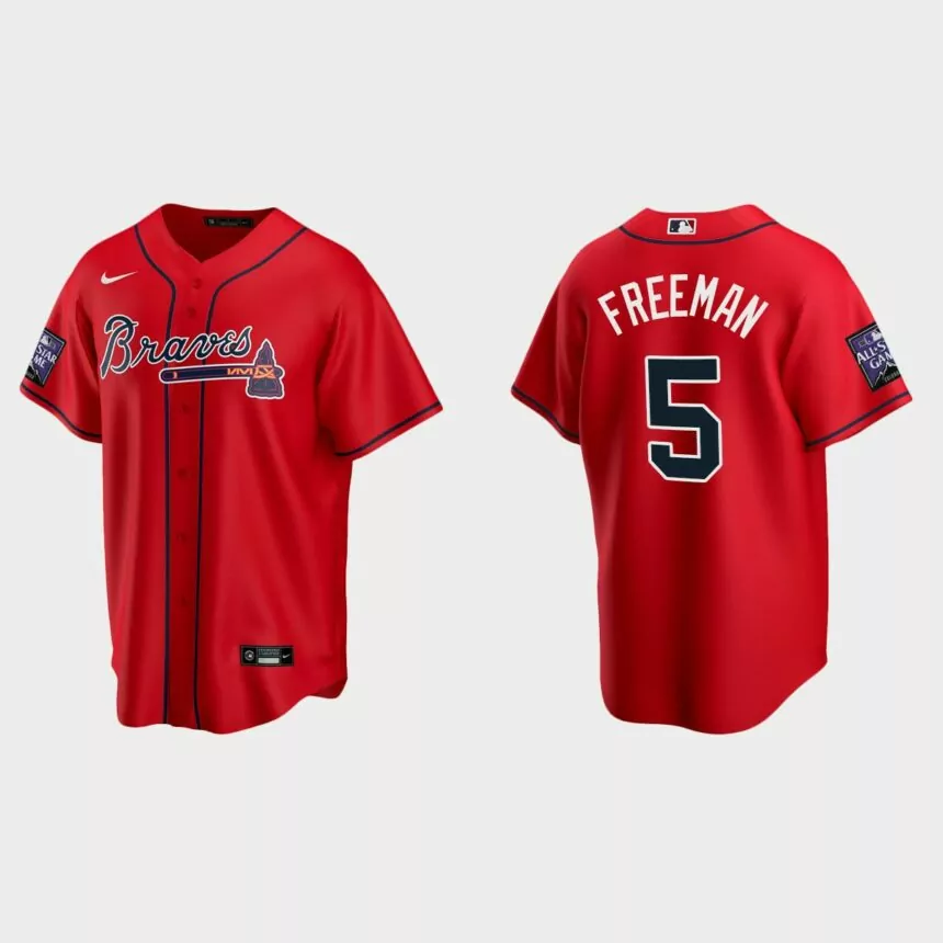 Freddie Freeman Atlanta Braves 2021 All-Star Game Alternate Replica Jersey – Red