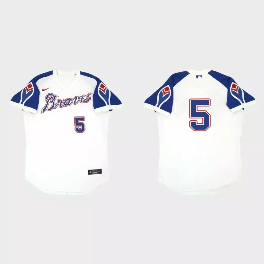 Freddie Freeman Atlanta Braves Throwback Home Jersey – White
