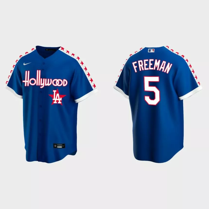 Freddie Freeman Los Angeles Dodgers City Connect Special Edition jersey – Royal