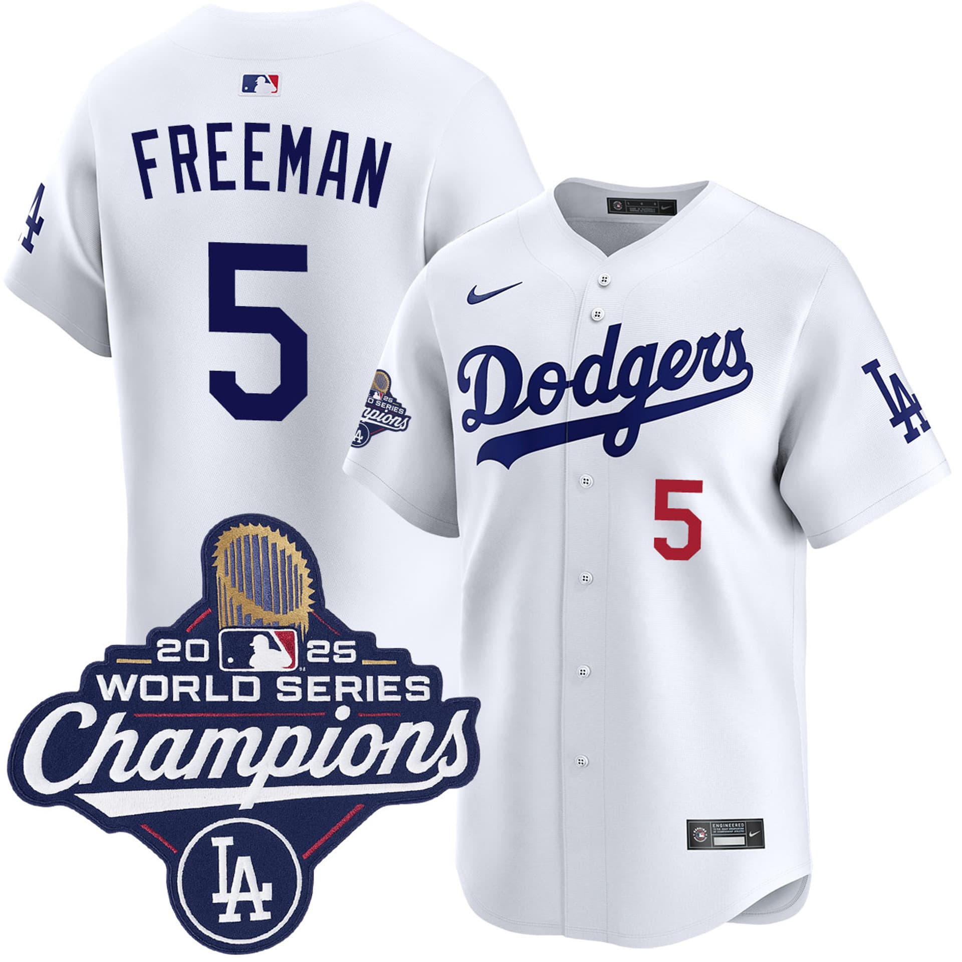 Freddie Freeman Los Angeles Dodgers Home Limited 2025 World Series Champions Jersey