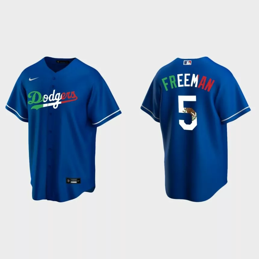Freddie Freeman Los Angeles Dodgers Mexican Heritage Night Replica Jersey – Royal