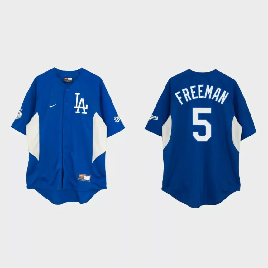 Freddie Freeman Los Angeles Dodgers Vintage Baseball Jersey – Royal