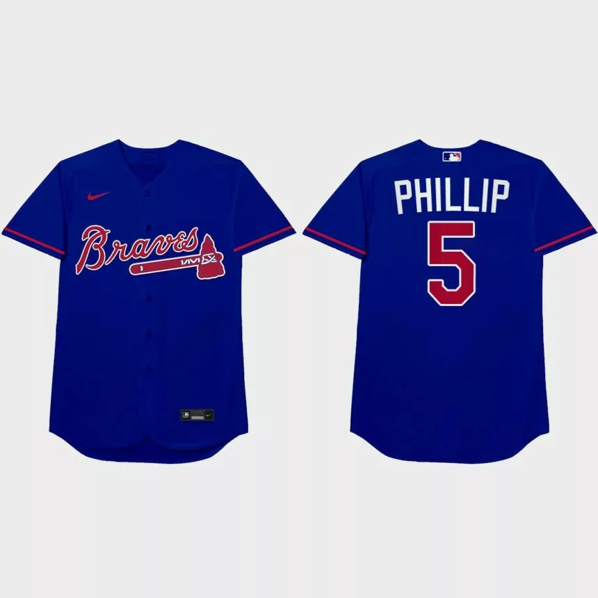 Freddie Freeman Nickname Braves 2021 Players’ Weekend Phillip Jersey – Royal