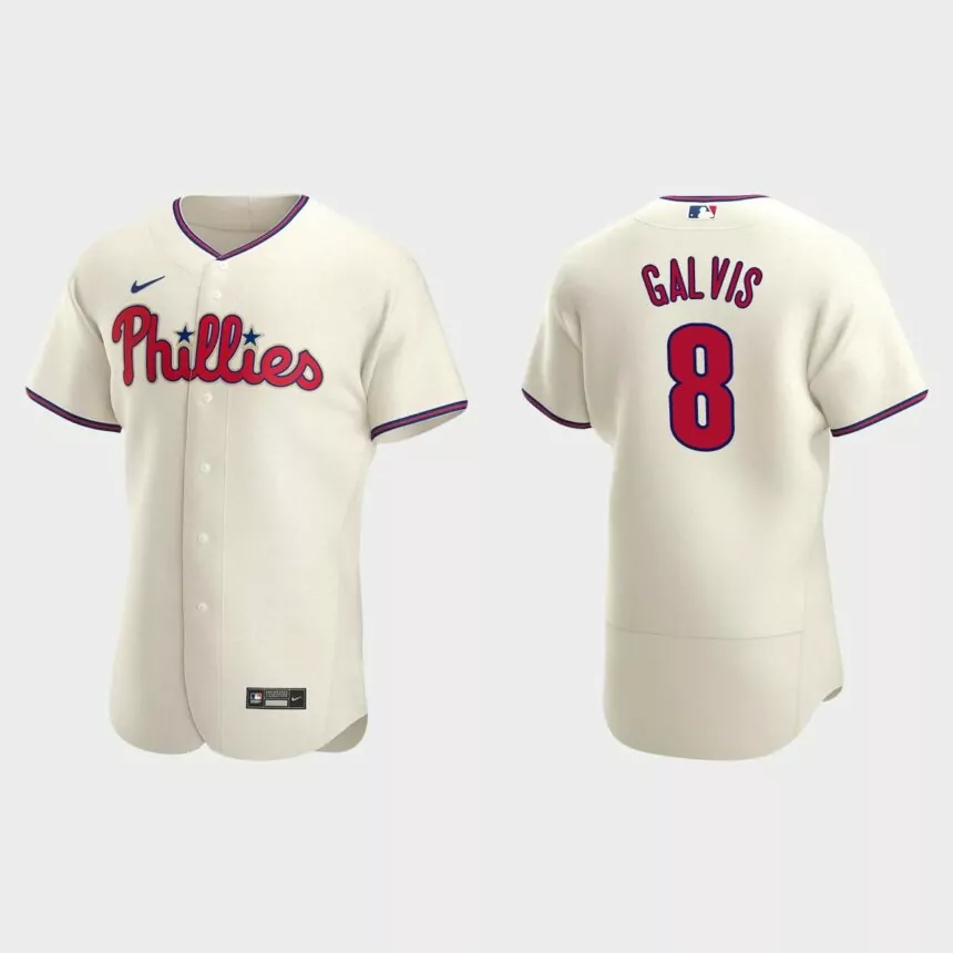 Freddy Galvis Philadelphia Phillies Authentic Alternate Jersey – Cream