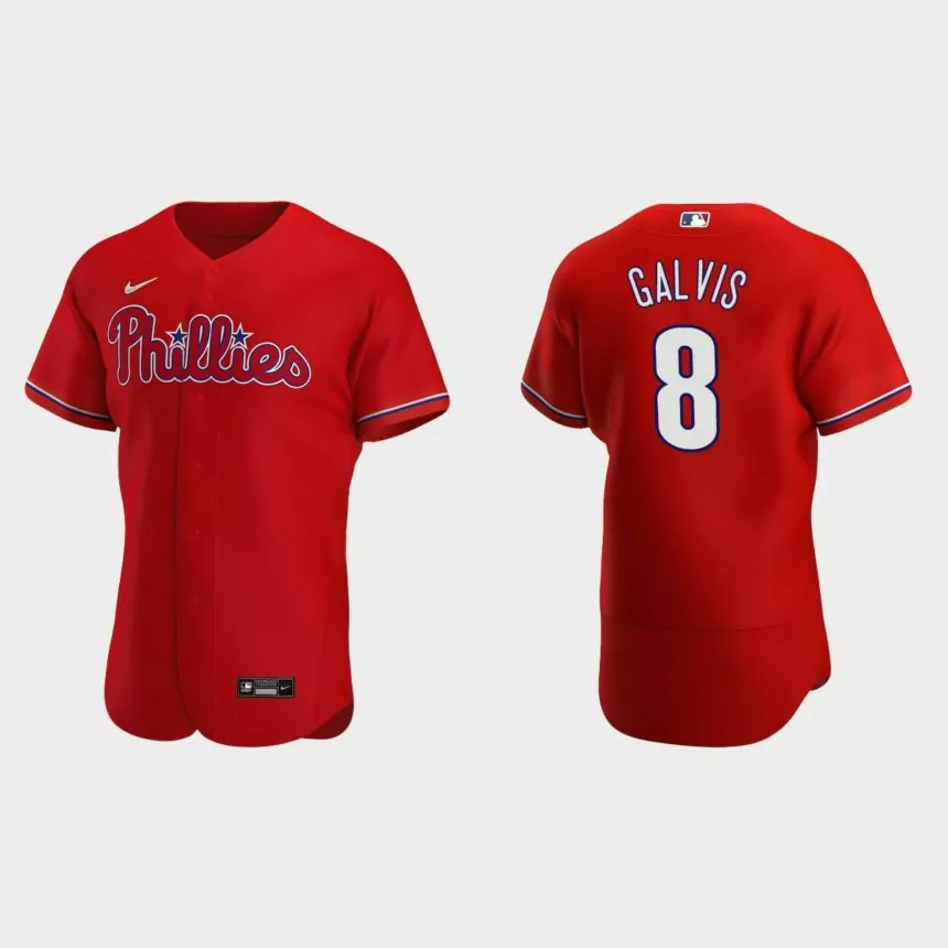 Freddy Galvis Philadelphia Phillies Authentic Alternate Jersey – Red