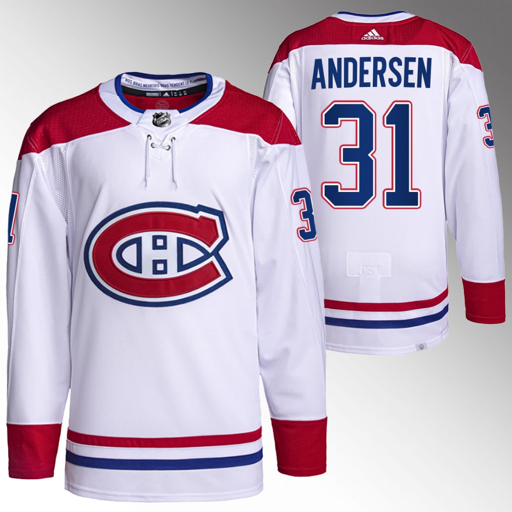 Frederik Andersen Carolina Hurricanes White Authentic Pro Away PrimeGreen Jersey