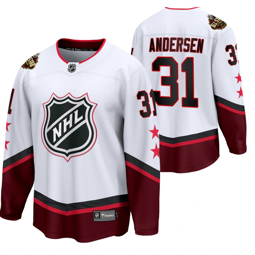 Frederik Andersen Jersey Carolina Hurricanes 2022 All-Star White Eastern Conference