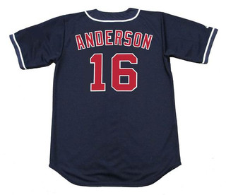 GARRET ANDERSON California Angels 1996 Majestic Throwback Alternate Baseball Jersey