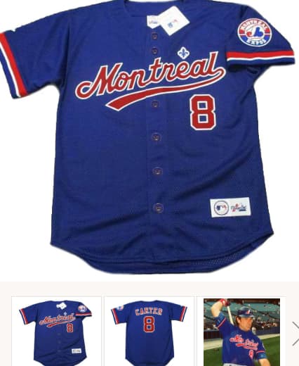 GARY CARTER Montreal Expos 1992 Majestic Throwback Baseball Jersey