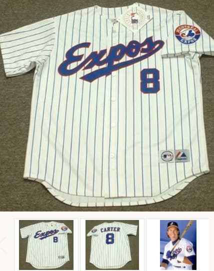 GARY CARTER Montreal Expos 1992 Majestic Throwback Home Baseball Jersey