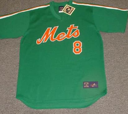 GARY CARTER New York Mets 1985 Majestic Baseball Throwback Jersey