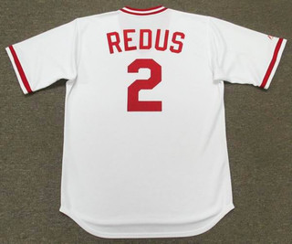 GARY REDUS Cincinnati Reds 1983 Majestic Cooperstown Throwback Baseball Jersey