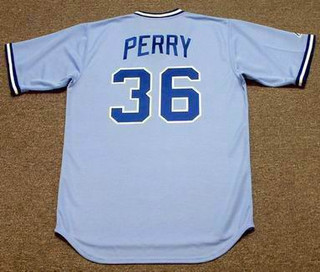 GAYLORD PERRY Atlanta Braves 1981 Majestic Cooperstown Throwback Baseball Jersey