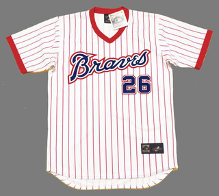 GENE GARBER Atlanta Braves 1978 Majestic Cooperstown Throwback Baseball Jersey
