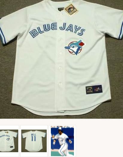 GEORGE BELL Toronto Blue Jays 1990 Majestic Throwback Home Baseball Jersey