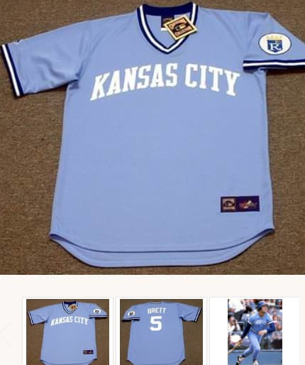GEORGE BRETT Kansas City Royals 1980 Majestic Throwback Baseball Jersey