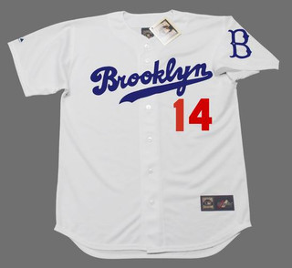 GIL HODGES Brooklyn Dodgers 1950's Majestic Baseball Throwback Jersey