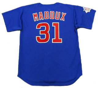 GREG MADDUX Chicago Cubs 2004 Majestic Throwback Alternate Baseball Jersey