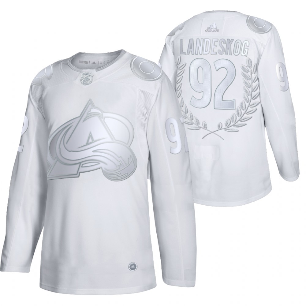 Gabriel Landeskog Calder Memorial Trophy White Avalanche #92 Jersey