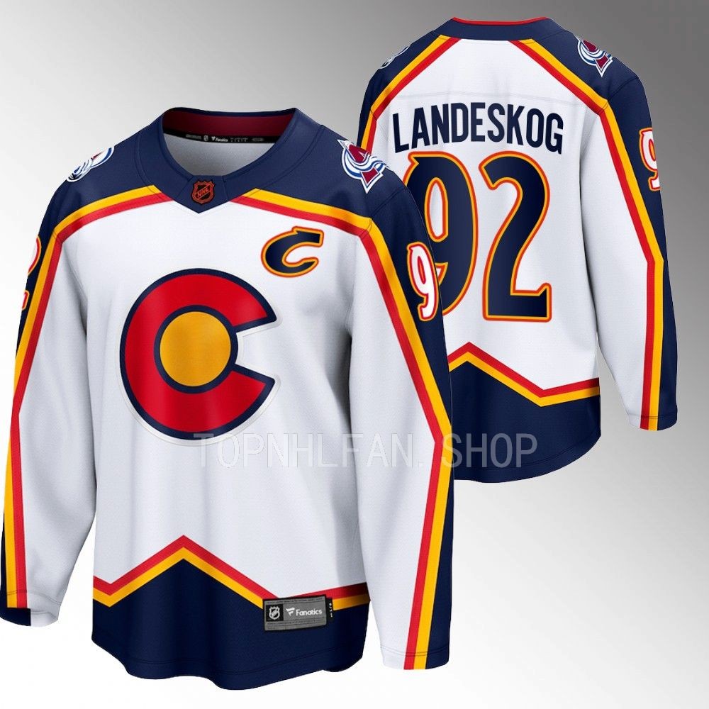 Gabriel Landeskog Canucks Special Edition 2.0 White Jersey Breakaway