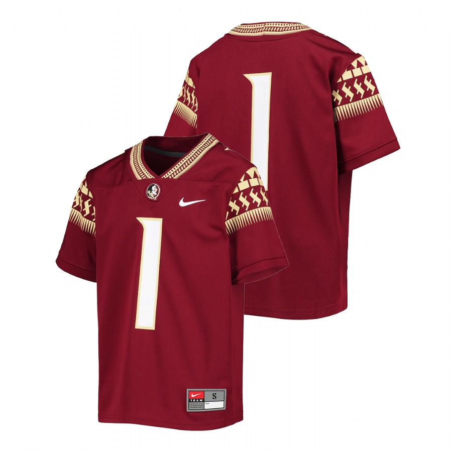 Garnet Youth Florida State Seminoles College Football Untouchable Jersey