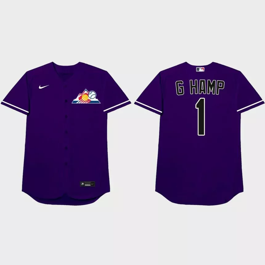 Garrett Hampson 2021 Players’ Weekend G Hamp Nickname Jersey – Purple