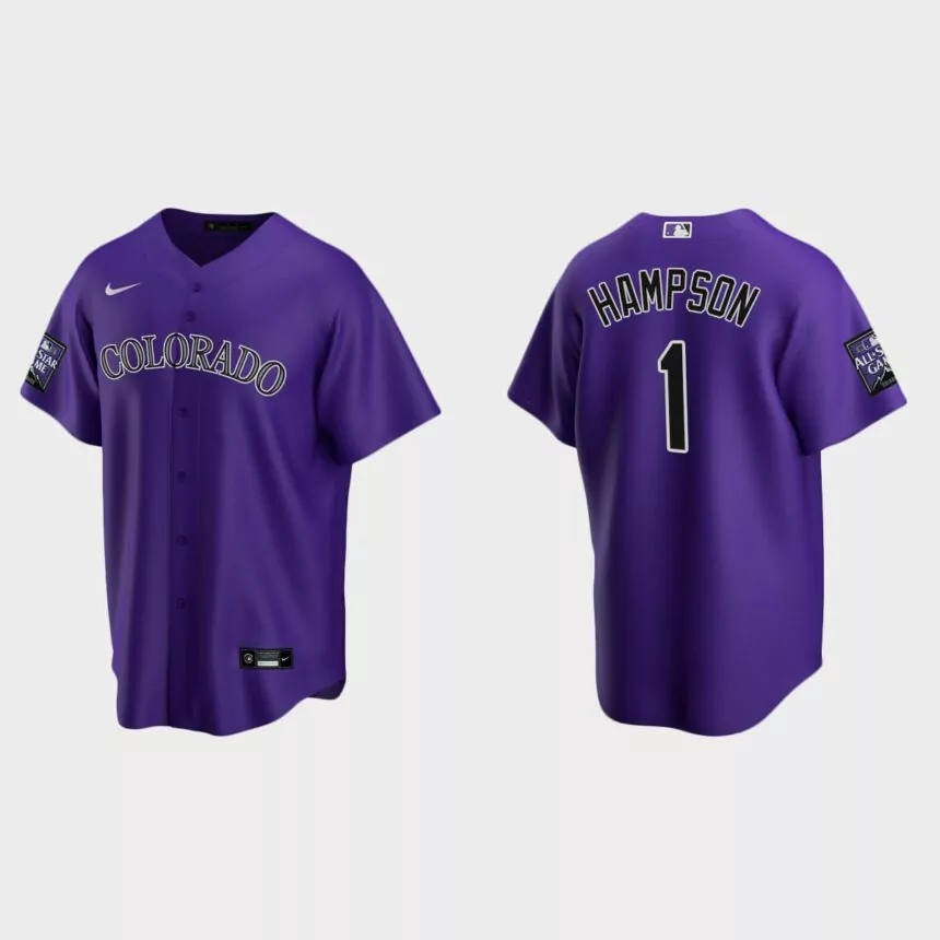 Garrett Hampson Colorado Rockies 2021 All-Star Game Alternate Replica Jersey – Purple