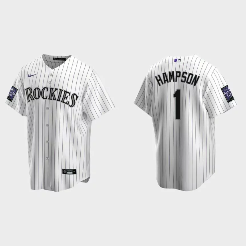 Garrett Hampson Colorado Rockies 2021 All-Star Game Home Replica Jersey – White