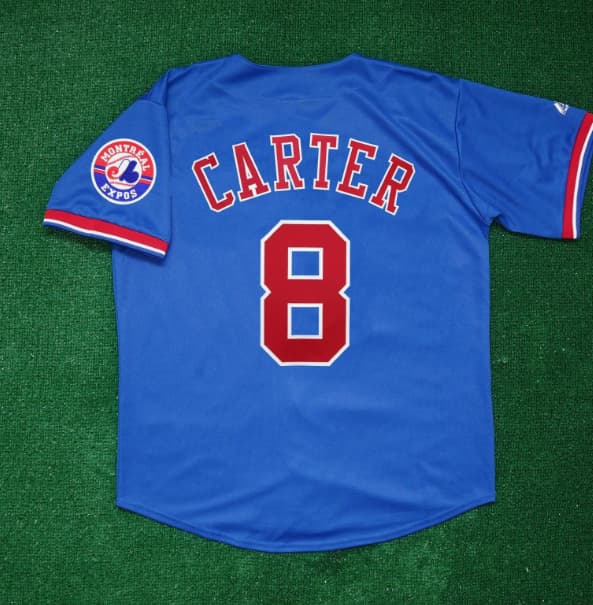 Gary Carter Montreal Expos Alternate  Team Patch Blue Jersey