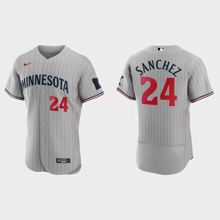Gary Sanchez Minnesota Twins 2023 Authentic Jersey – Gray
