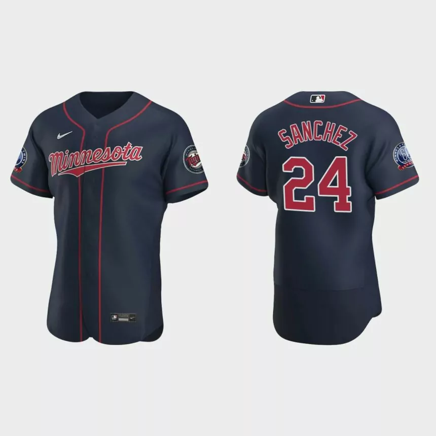 Gary Sanchez Minnesota Twins Authentic Alternate Jersey – Navy