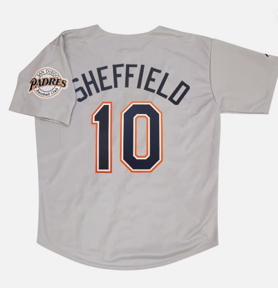 Gary Sheffield San Diego Padres 1998 Grey Road Jersey