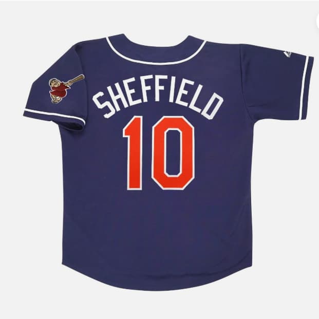 Gary Sheffield San Diego Padres Alternate Navy Blue Men's Jersey