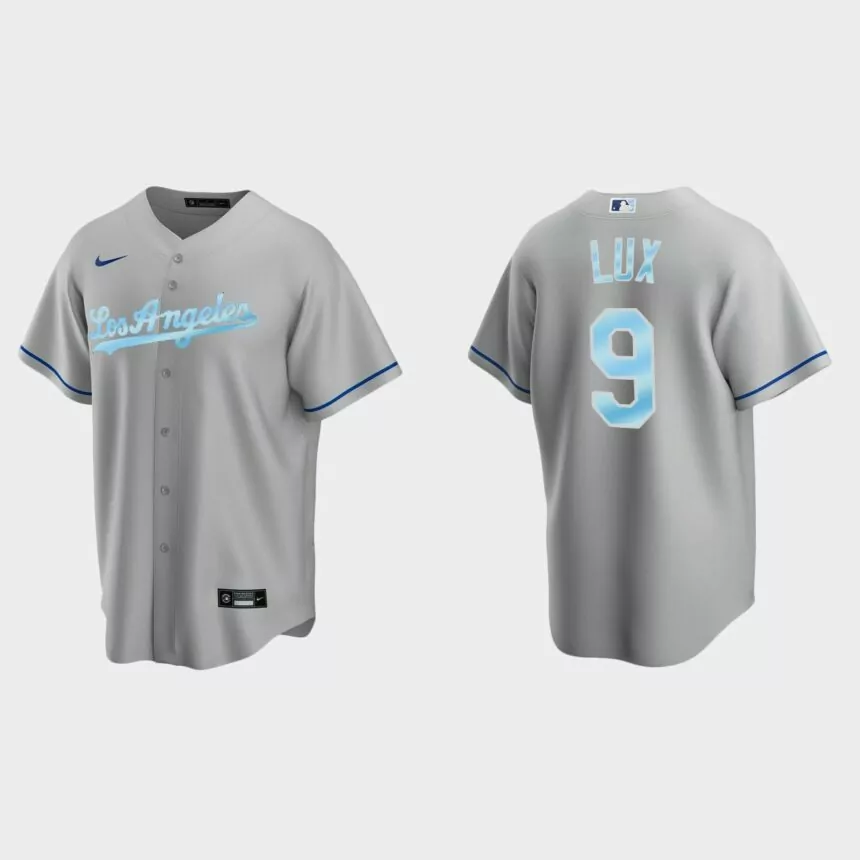 Gavin Lux Los Angeles Dodgers 2022 Father’s Day Gift Replica Jersey – Gray