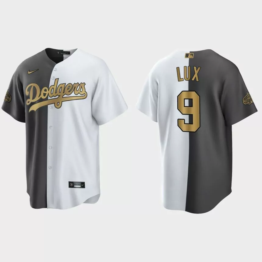 Gavin Lux Los Angeles Dodgers 2022 MLB All-Star Game Split Jersey – White Charcoal