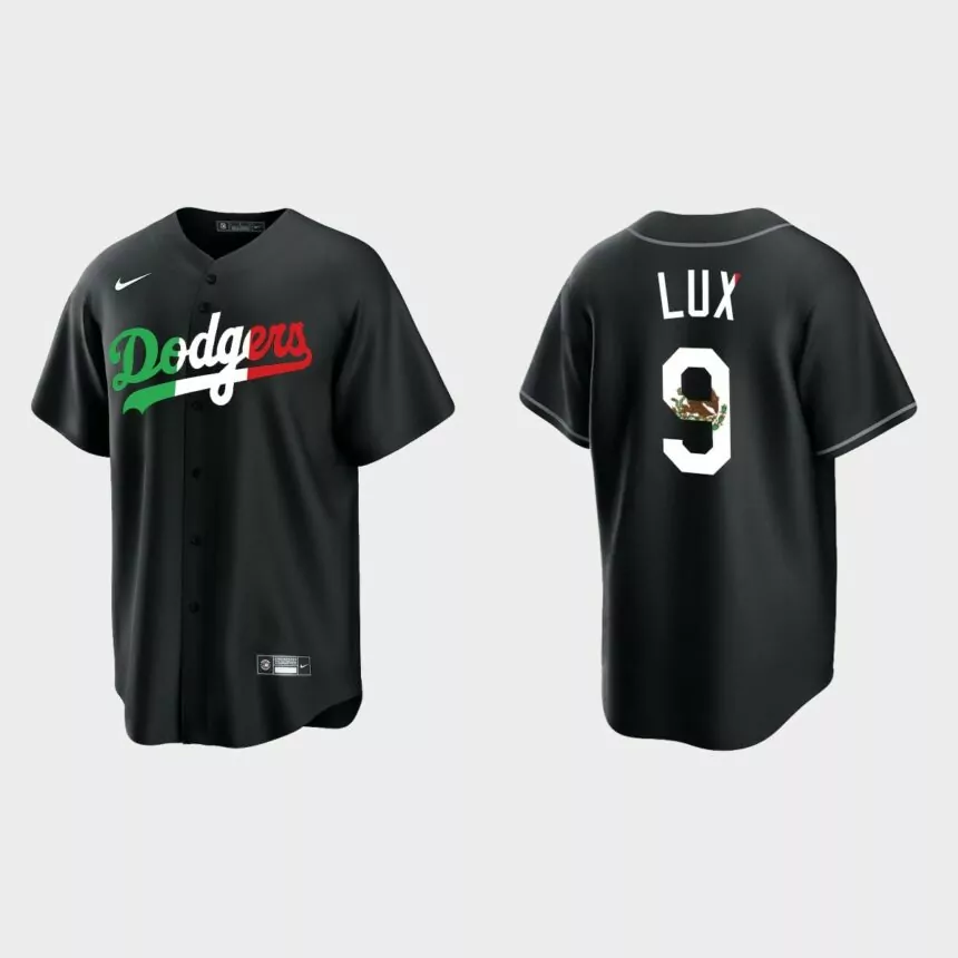 Gavin Lux Los Angeles Dodgers Mexican Heritage Night Replica Jersey – Black