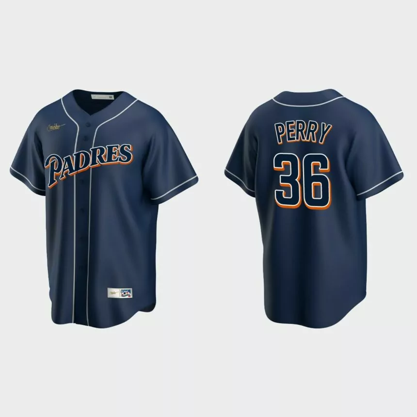 Gaylord Perry #36 San Diego Padres Cooperstown Collection Jersey – Navy