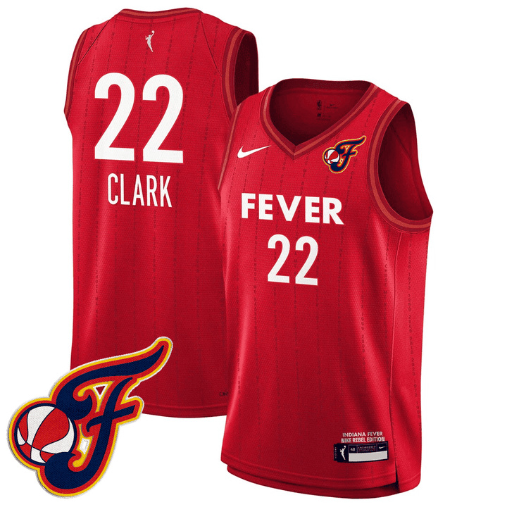 GenderName Indiana Fever 2425 Jersey - Logo Patch red #22 Caitlin Clark