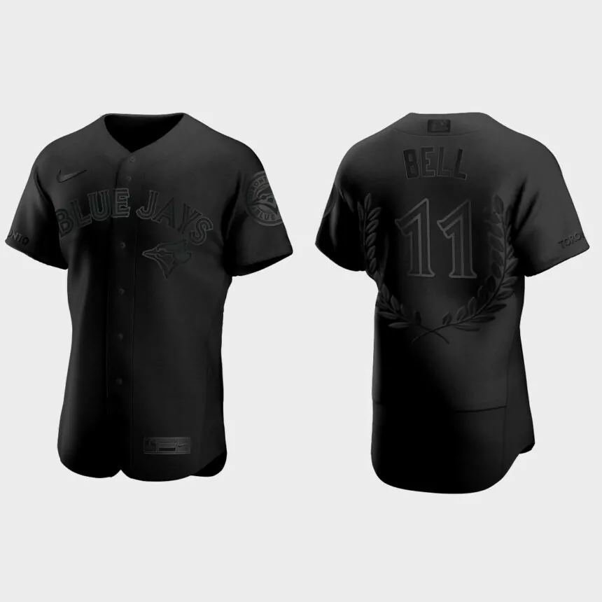 George Bell #11 Toronto Blue Jays AL MVP Awards Collection Jersey – Black
