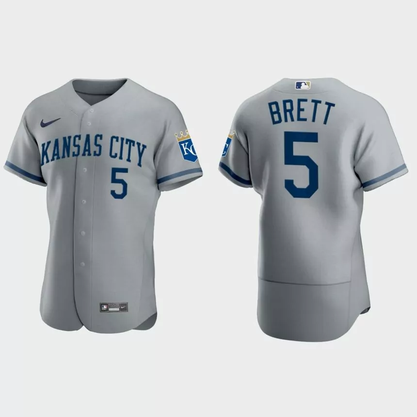 George Brett Kansas City Royals 2022 Authentic Jersey – Gray