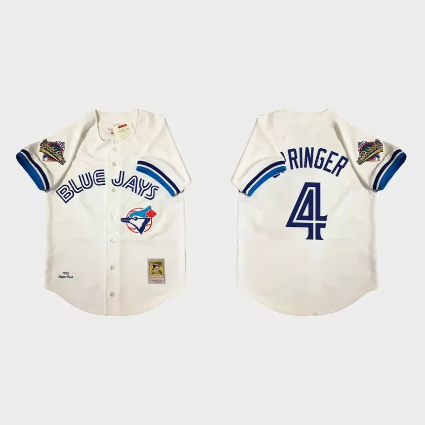 George Springer Toronto Blue Jays 1992 Authentic Jersey – White