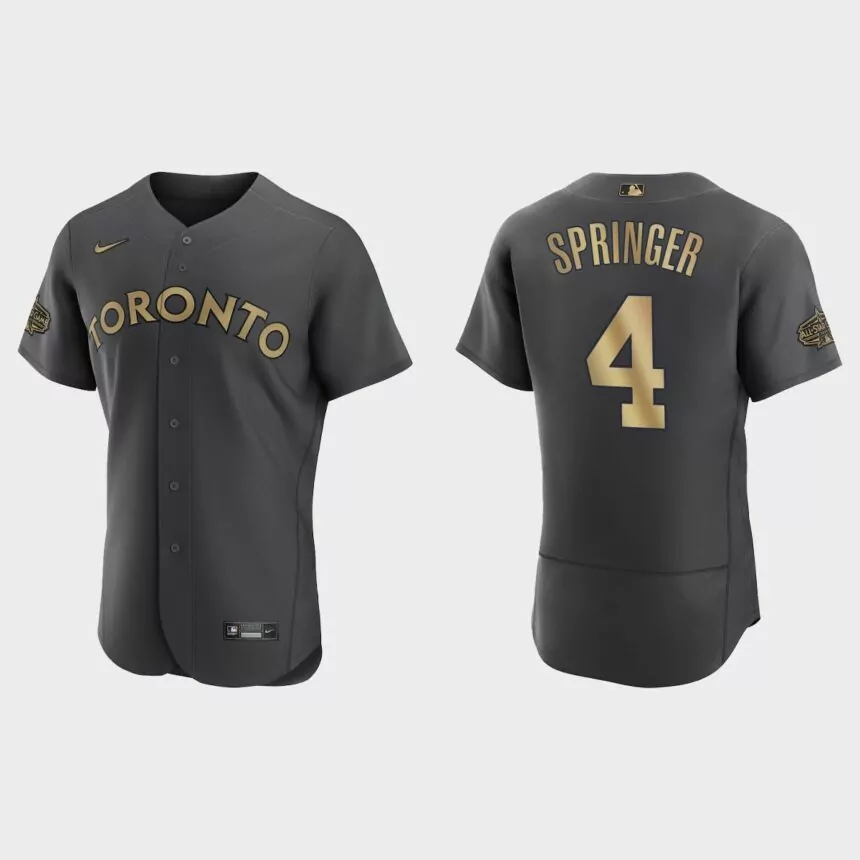 George Springer Toronto Blue Jays 2022 MLB All-Star Game Authentic Jersey – Charcoal
