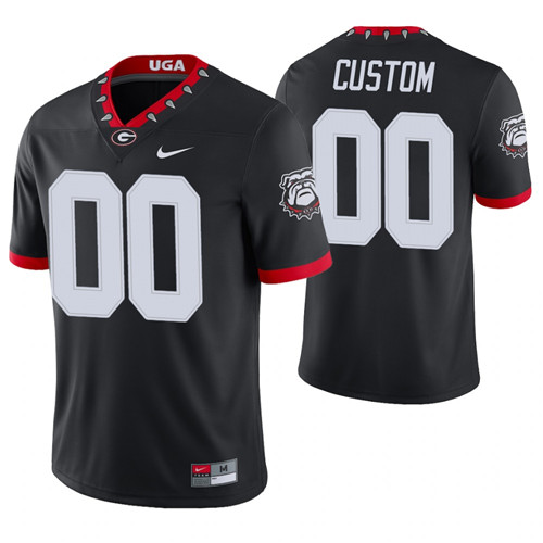 Georgia Bulldogs 00 Custom Alternate Game College Football Jersey Black