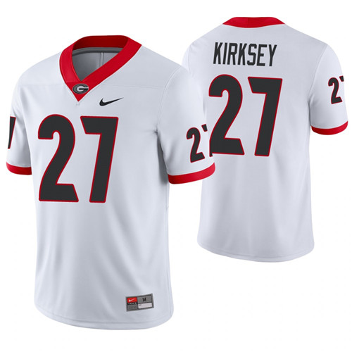 Georgia Bulldogs 27 Austin Kirksey College Football Game Jersey White