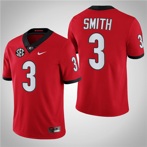 Georgia Bulldogs 3 Roquan Smith NFL Alumni College Football Jersey Red