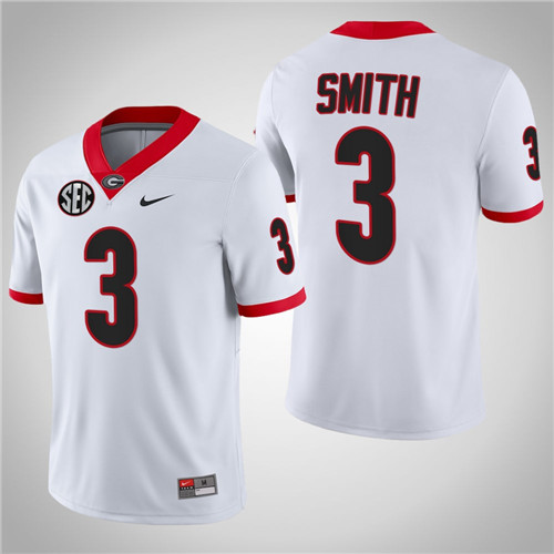 Georgia Bulldogs 3 Roquan Smith NFL Alumni College Football Jersey White